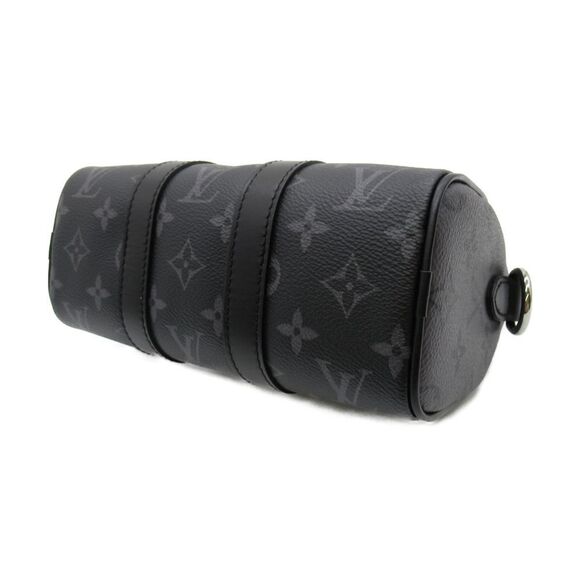 Louis Vuitton Keepall XS Shoulder Bag Canvas Monogram Eclipse Black - Picture 3 of 9
